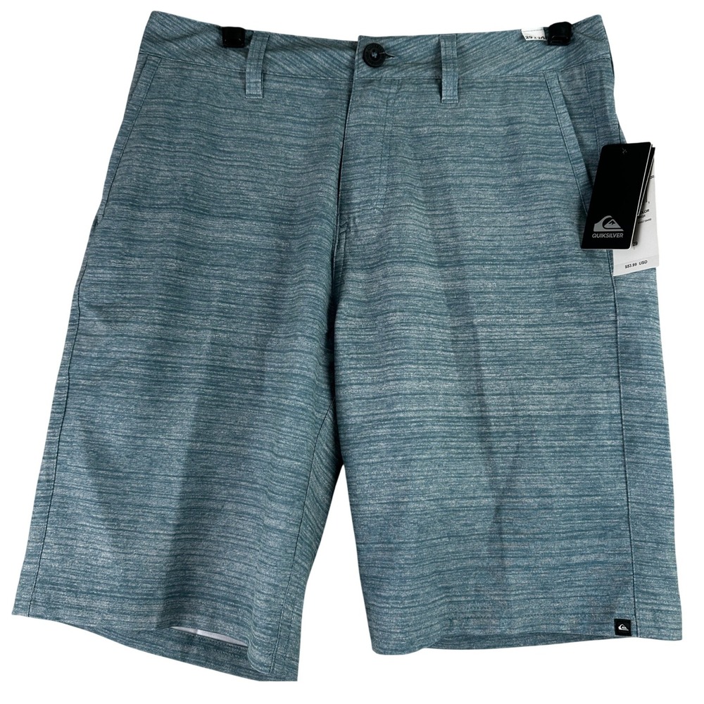 Quiksilver Amphibian Hybrid Shorts Mens 29 Blue Heather Surf Beach Walkshorts
